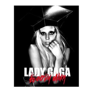 Lady Gaga Black And White 8x10 Photo Born This Way Era Bloody Mary